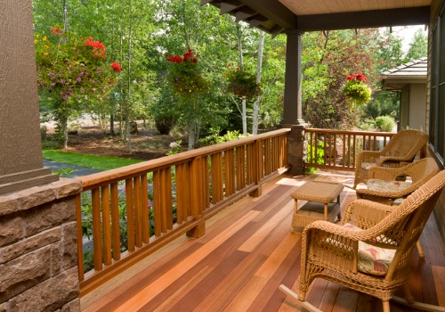 A beautiful wood deck in Peoria IL